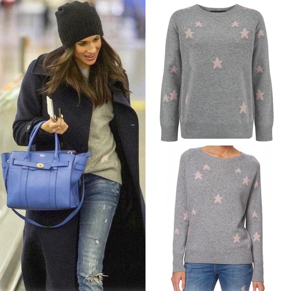 360 Cashmere Sweaters - NWOT 360 Cashmere Stella Sweater in Heather Rose & Gray ASO Meghan Markle Small